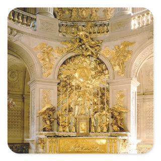 The Altar in the Royal Chapel (photo) Square Sticker
