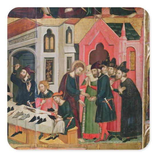 The Altarpiece of SS. Mark and Ania Square Sticker