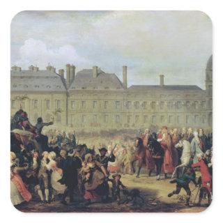 The Announcement of the signing of the Treaty Square Sticker