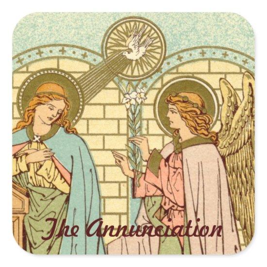 The Annunciation  (RLS 04) Square Sticker