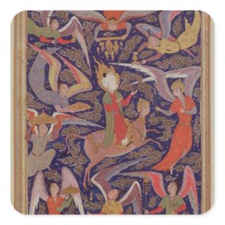 The Ascension of the Prophet Mohammed, Persian Square Sticker