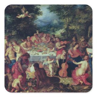 The Banquet of the Gods Square Sticker