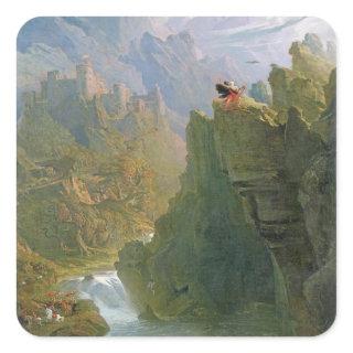 The Bard, c.1817 (oil on canvas) Square Sticker