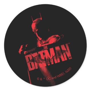 The Batman Cape & Logo Classic Round Sticker