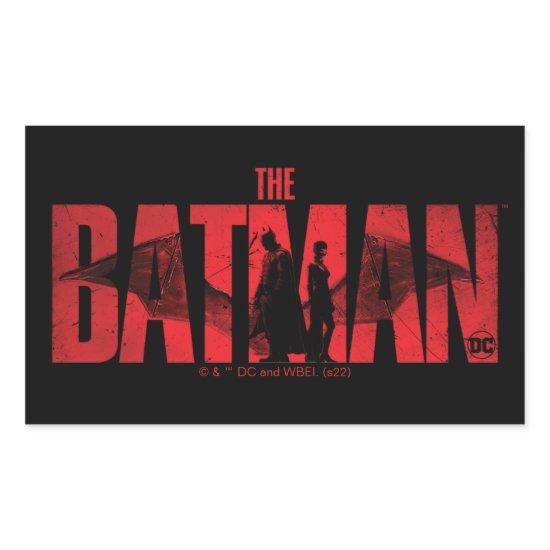 The Batman & Catwoman Logo Rectangular Sticker