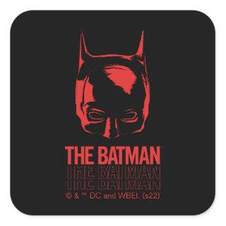 The Batman Cowl Logo Square Sticker