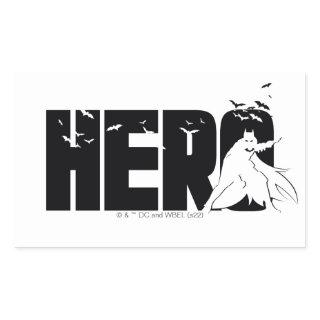 The Batman "Hero" Graphic Rectangular Sticker
