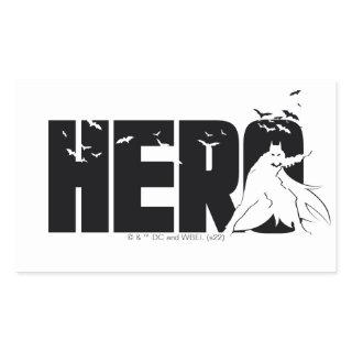 The Batman "Hero" Graphic Rectangular Sticker