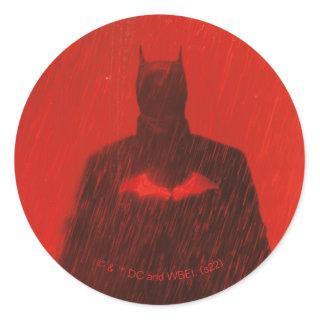 The Batman Red Rain Theatrical Poster Graphic Classic Round Sticker