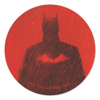 The Batman Red Rain Theatrical Poster Graphic Classic Round Sticker