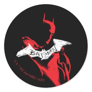 The Batman Spraypaint Outline Classic Round Sticker