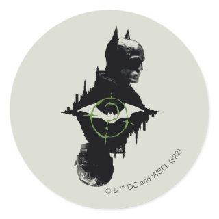 The Batman & The Riddler Dual Character Graphic Classic Round Sticker