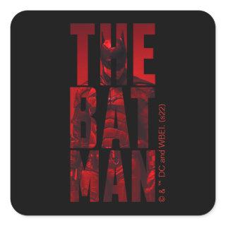 The Batman Typography Cutout Square Sticker