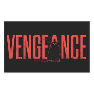 The Batman Vengeance Silhouette Rectangular Sticker