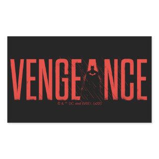 The Batman Vengeance Silhouette Rectangular Sticker