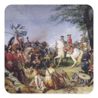 The Battle of Fontenoy, 11th May 1745, 1828 Square Sticker