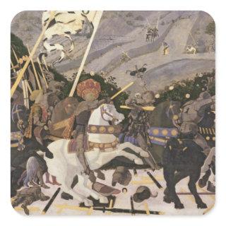 The Battle of San Romano, c.1438-40 Square Sticker