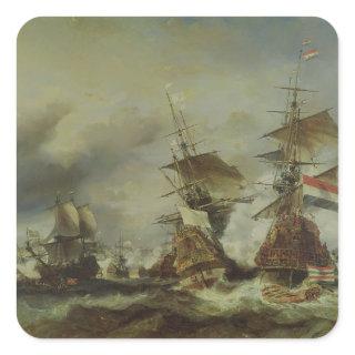 The Battle of Texel, 29 June 1694 Square Sticker