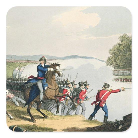 The Battle of Waterloo Decided by the Duke of Well Square Sticker