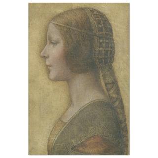 The Beautiful Princess (by Leonardo da Vinci) Tissue Paper