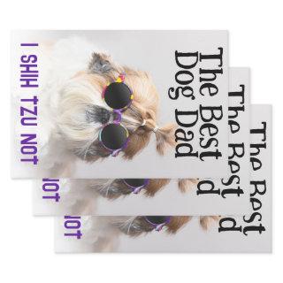 The Best dog dad Shih Tzu Not Fathers Day  Sheets