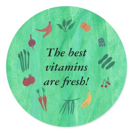 The best vitamins are fresh fruit veggie stickers