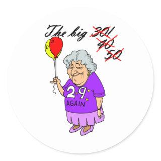 The Big 50 Classic Round Sticker