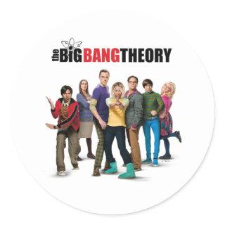 The Big Bang Theory Characters Classic Round Sticker