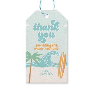 The Big One Surf Beach Thank You Gift Tags