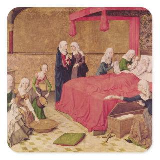 The Birth of the Virgin Square Sticker
