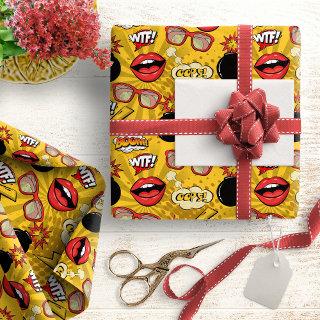 The Bomb Retro Lips Red/Gold ID553