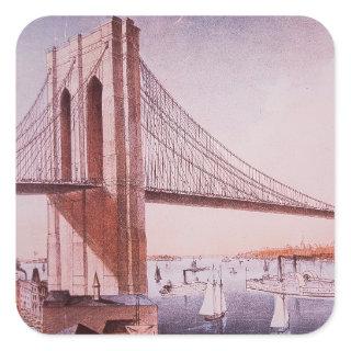 The Brooklyn Bridge Square Sticker
