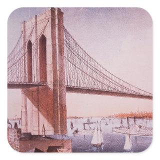 The Brooklyn Bridge Square Sticker