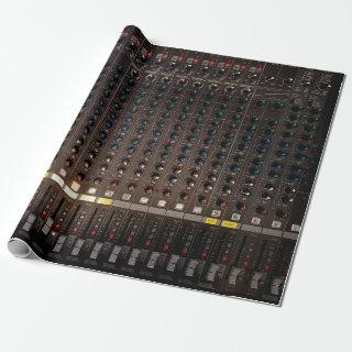 The button on the audio mixer