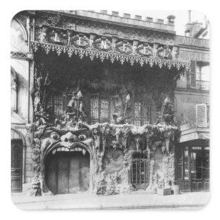 The Cabaret de 'l'Enfer' in Paris Square Sticker