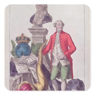 The Call of Jacques Necker  16th July 1789 Square Sticker