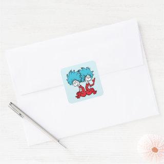 The Cat in the Hat Thing 1 & Thing 2 Square Sticker