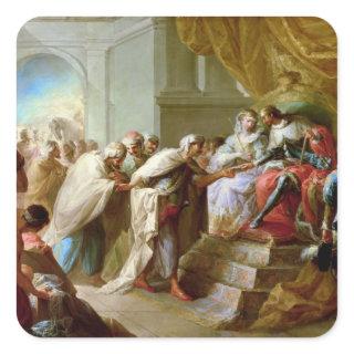The Catholic King and Queen Square Sticker