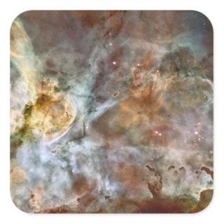 The central region of the Carina Nebula Square Sticker