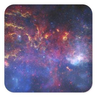 The central region of the Milky Way galaxy Square Sticker
