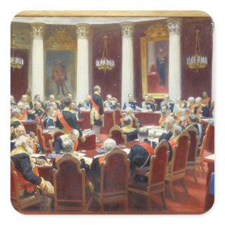 The Ceremonial Sitting of the State Council Square Sticker