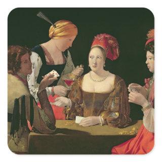 The Cheat with the Ace of Diamonds Square Sticker