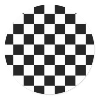 The Checker Flag Classic Round Sticker