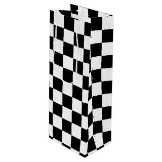 The Checker Flag Wine Gift Bag