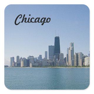 The Chicago Skyline Square Sticker