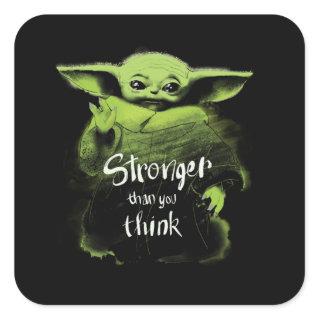 The Child | Stronger Than You Think Watercolor Square Sticker