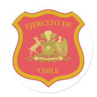 the Chilean Army, Chile Classic Round Sticker