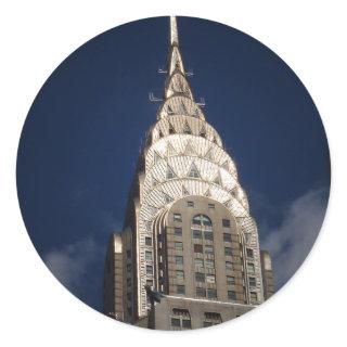 The Chrysler Building, New York City Classic Round Sticker