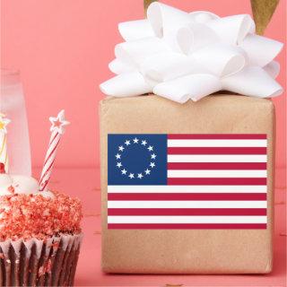 The Circle of Stars, American Flag by Betsy Ross Rectangular Sticker