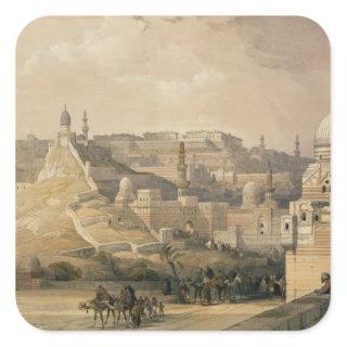 The Citadel of Cairo, from "Egypt and Nubia" Square Sticker